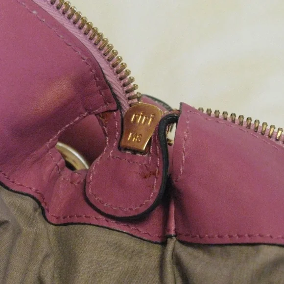 Marc Jacobs Collection 'Blake' Mauve Pink & Gold Hardware Multi-Pocket Hobo Bag